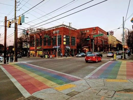 The Atlanta Rainbow Crosswalks