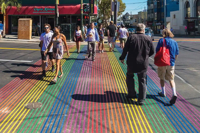 Castro Rainbow Crosswalk