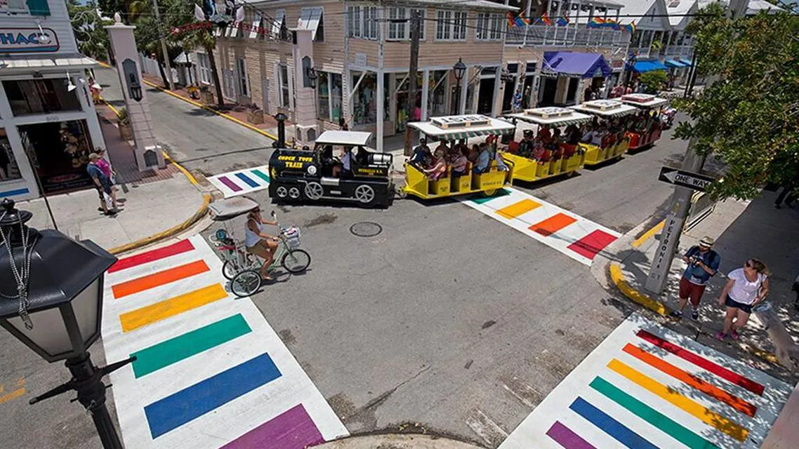 Key West Rainbow Crosswalk