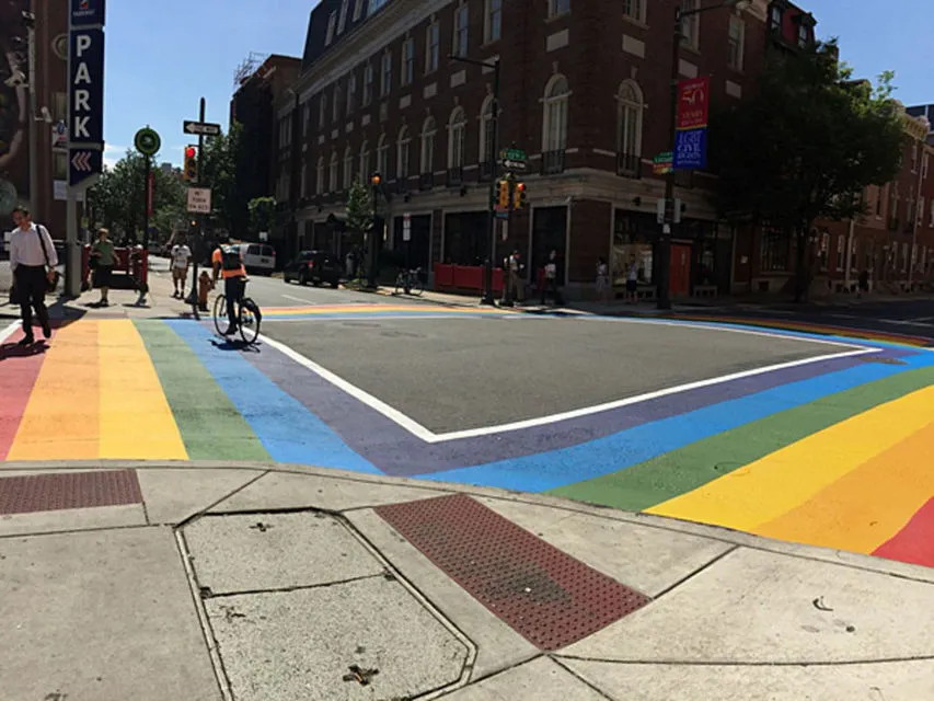 Philadelphia Rainbow Crosswalk
