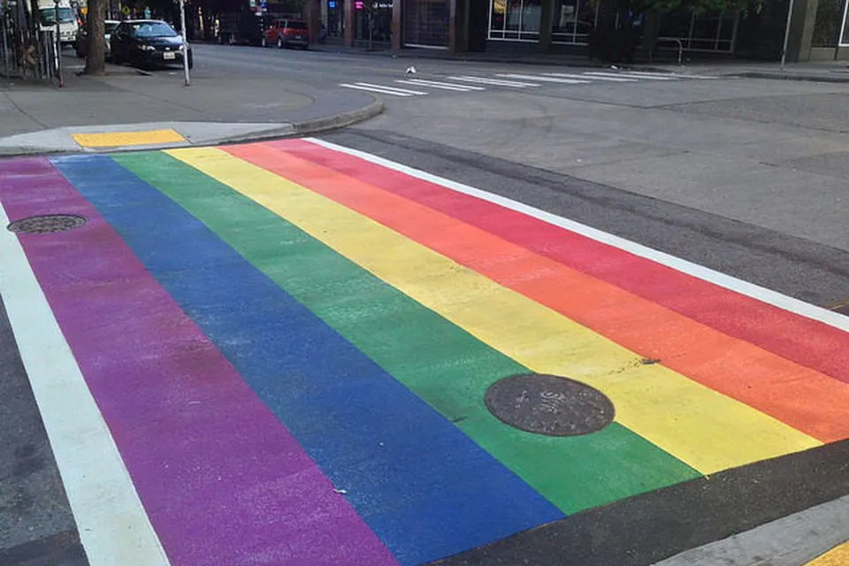 Seattle Rainbow Crosswalk