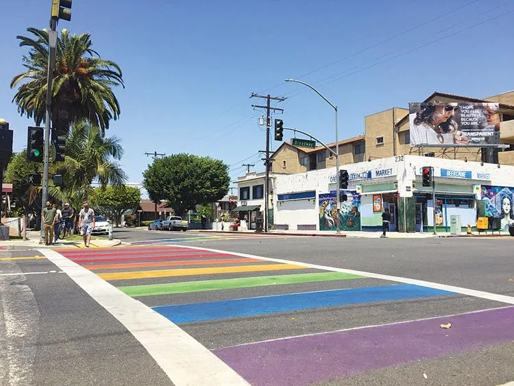 Long Beach Rainbow Crosswalk