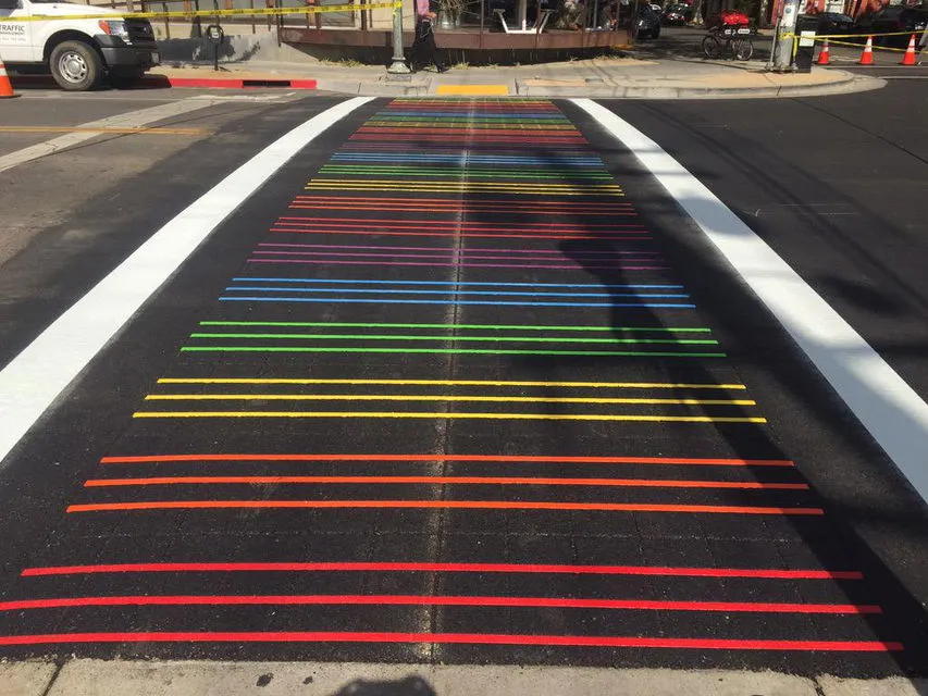 Sacramento Rainbow Crosswalk